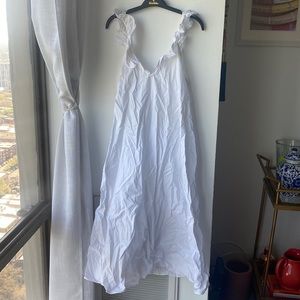 H&M white maxi cover up